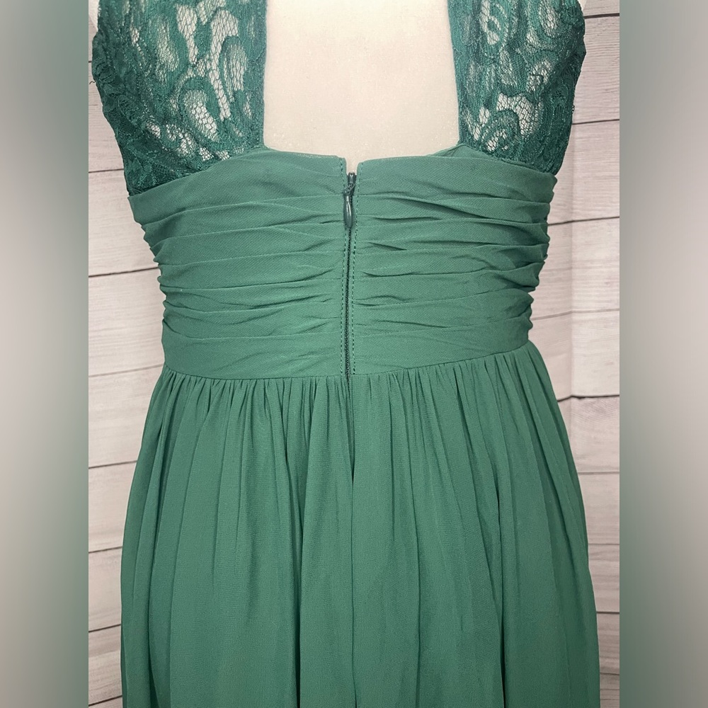 Emerald/hunter Green Bridesmaid Dress - Picture 6 of 8